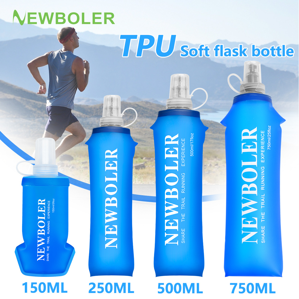Camping Cooking Bag - 250/500/750ML Water Bottle TPU Folding Soft
