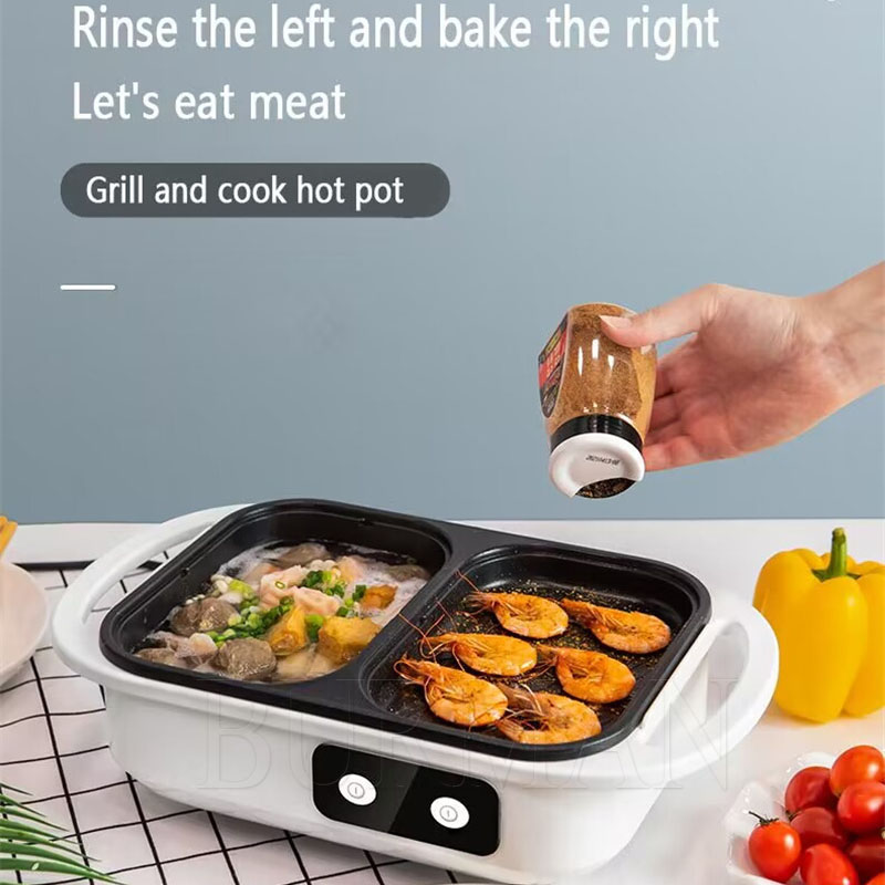 Camping Cooking Hot Plate - Multifunctional Electric Hot Pot Cooker Boilling