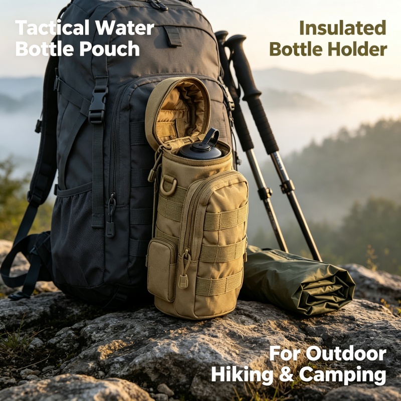 Camping Cooking Bag - Tactical Molle Water Bottle Bag Pouch