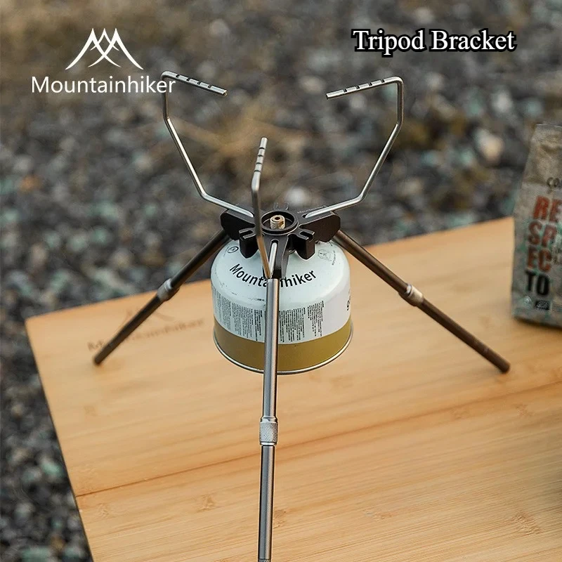 Camping Cooking Equipment Gas - MOUNTAINHIKER Tripod Bracket Camping Multifunctional Stove