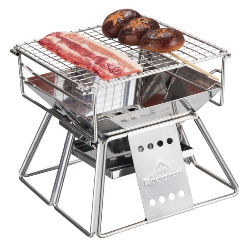 Charcoal Chimney Starter - Campingmoon Outdoor Camping Bbq Charcoal Grill
