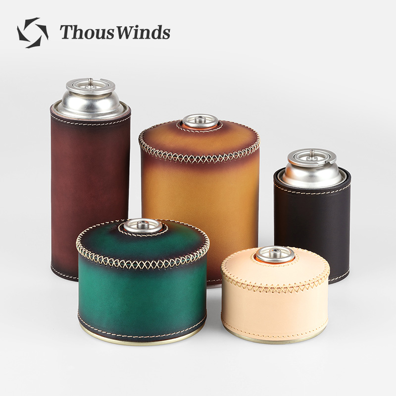 Camping Cooking Equipment Gas - Thous Winds Handmade Leather Gas Tank
