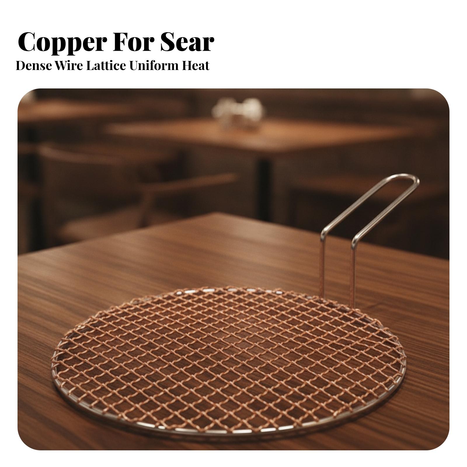 Portable Copper Mesh Round Gri - Camping Cooking Portable 评论和价格