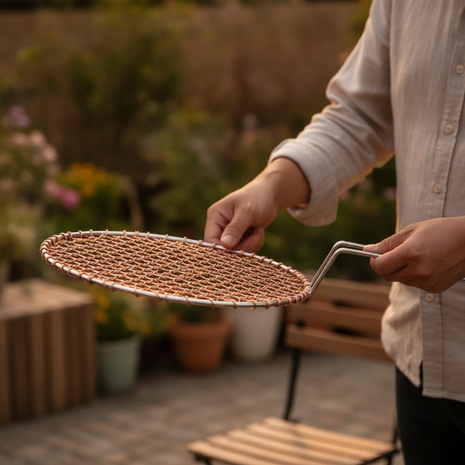 Portable Copper Mesh Round Gri - Camping Cooking Portable 评论和价格