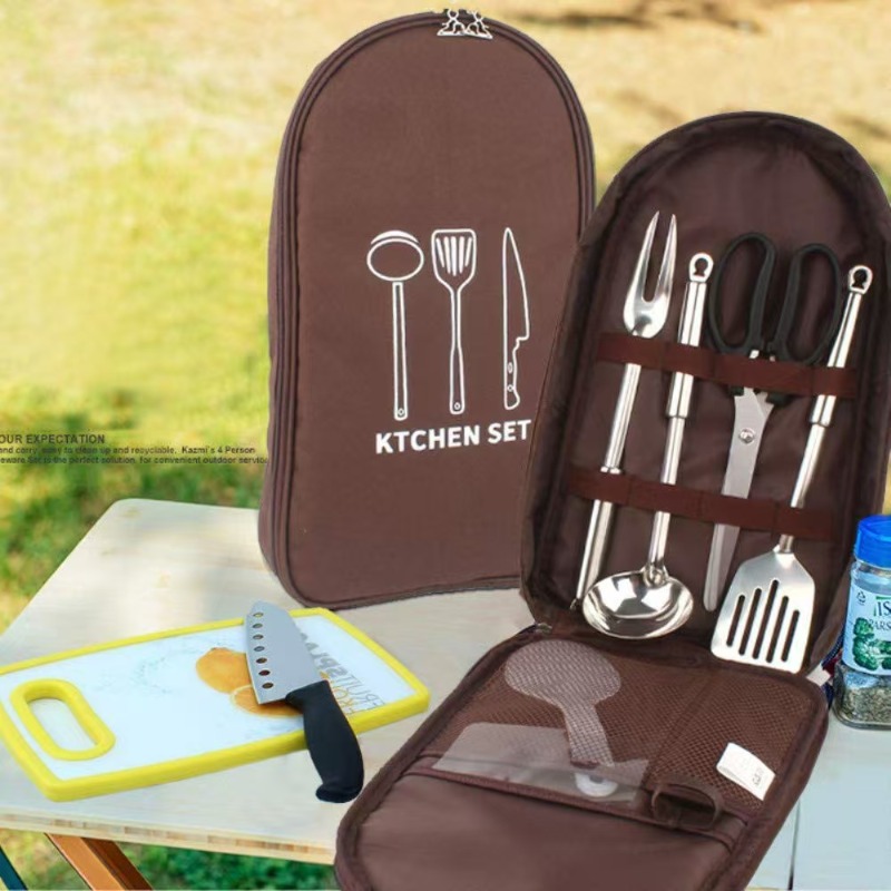 Camping Travel Cooking Utensil - Camping Cooking Equipment Bag 评论和价格