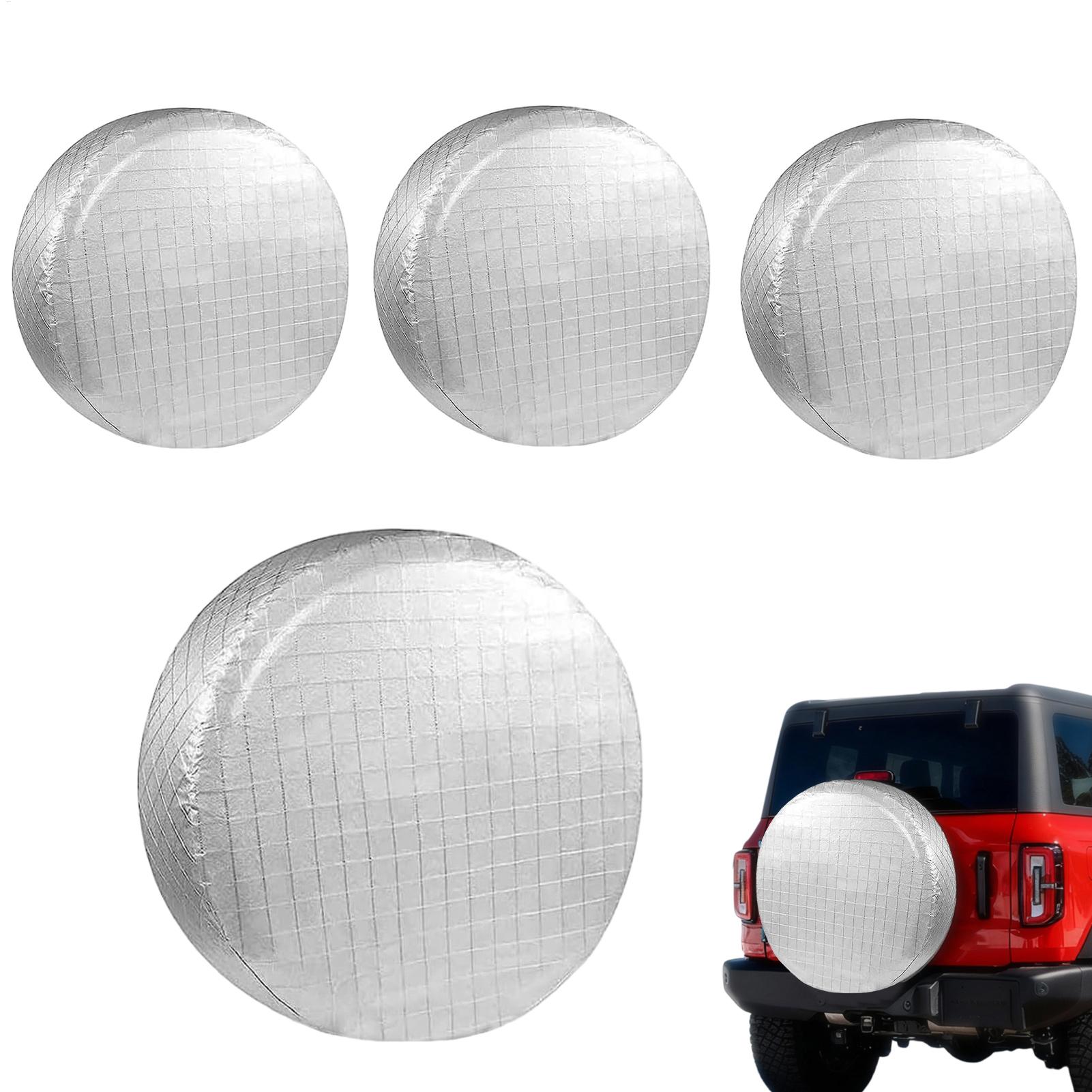 RV Tire Covers 4 Pieces Waterp - Aluminum Foil Heavy Duty 评论和价格