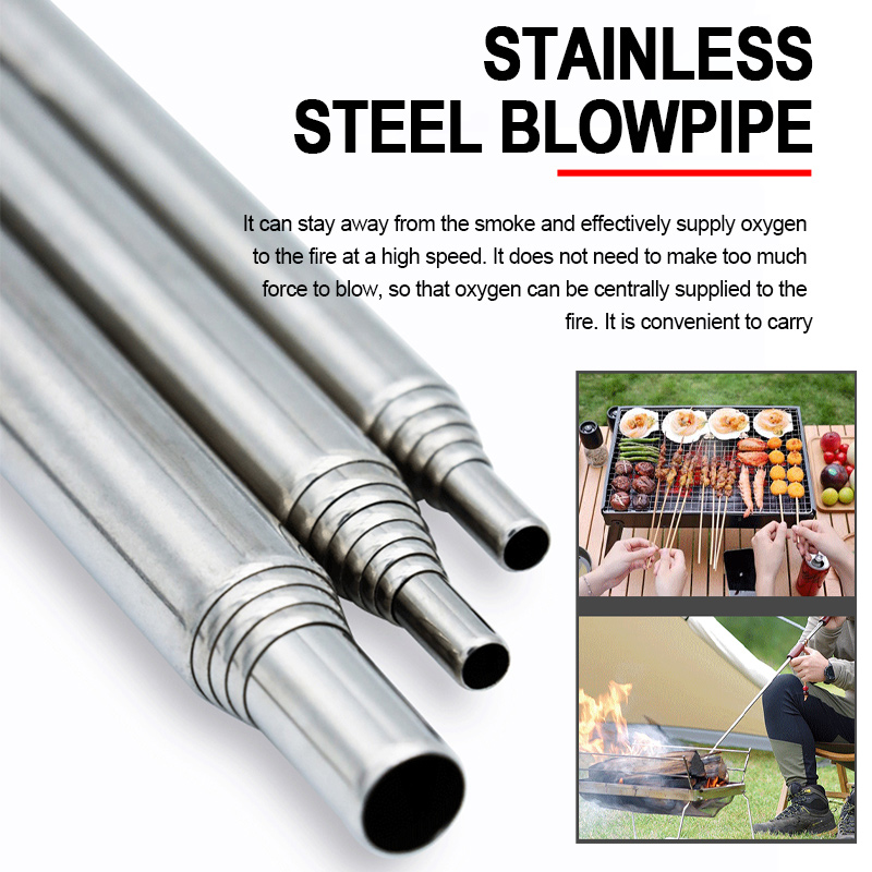 Blow Fire Tube Mouth Blowpipe  - Camping Cooking Youtube 评论和价格