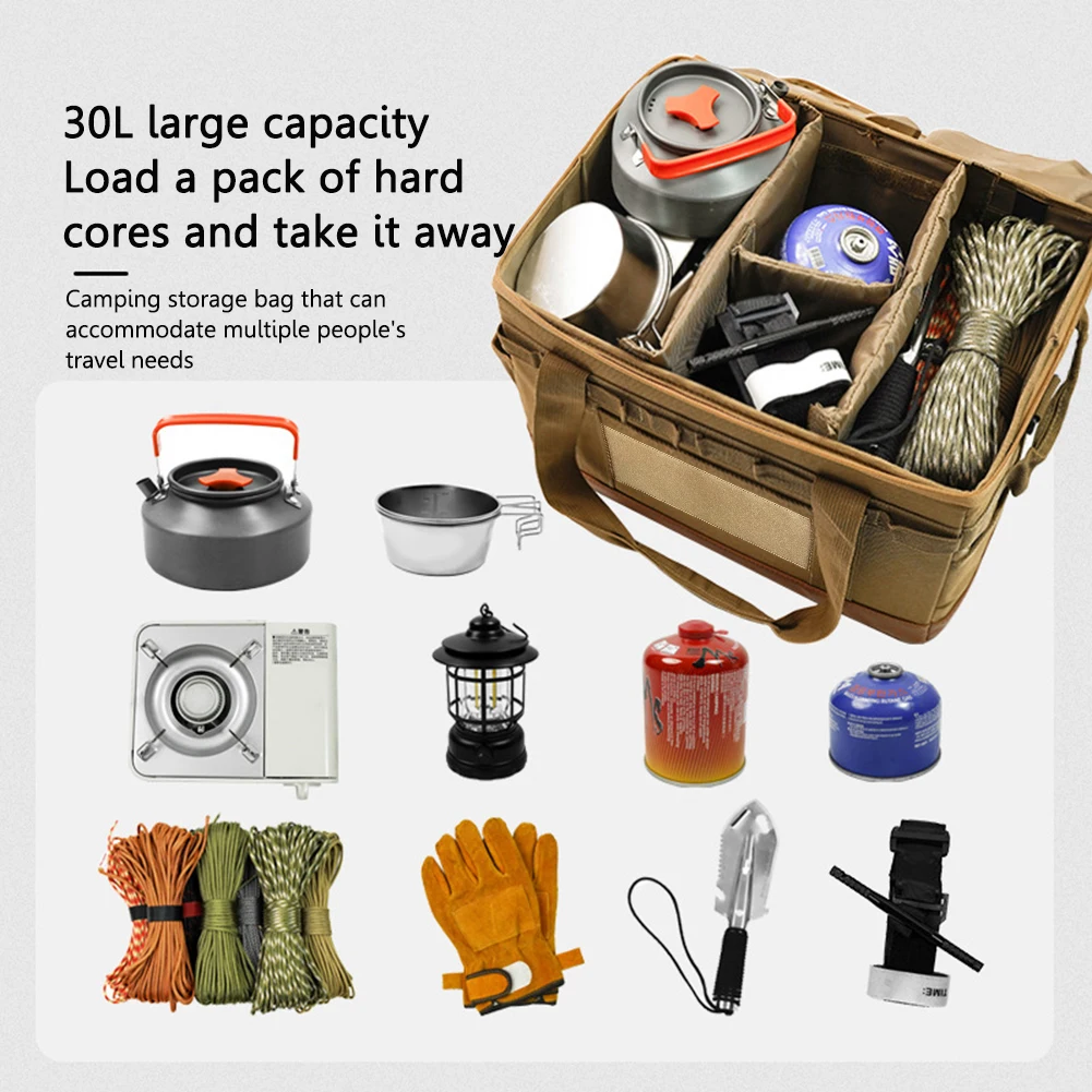 30L Camping Storage Case Campi - Camping Cooking Equipment Bag 评论和价格