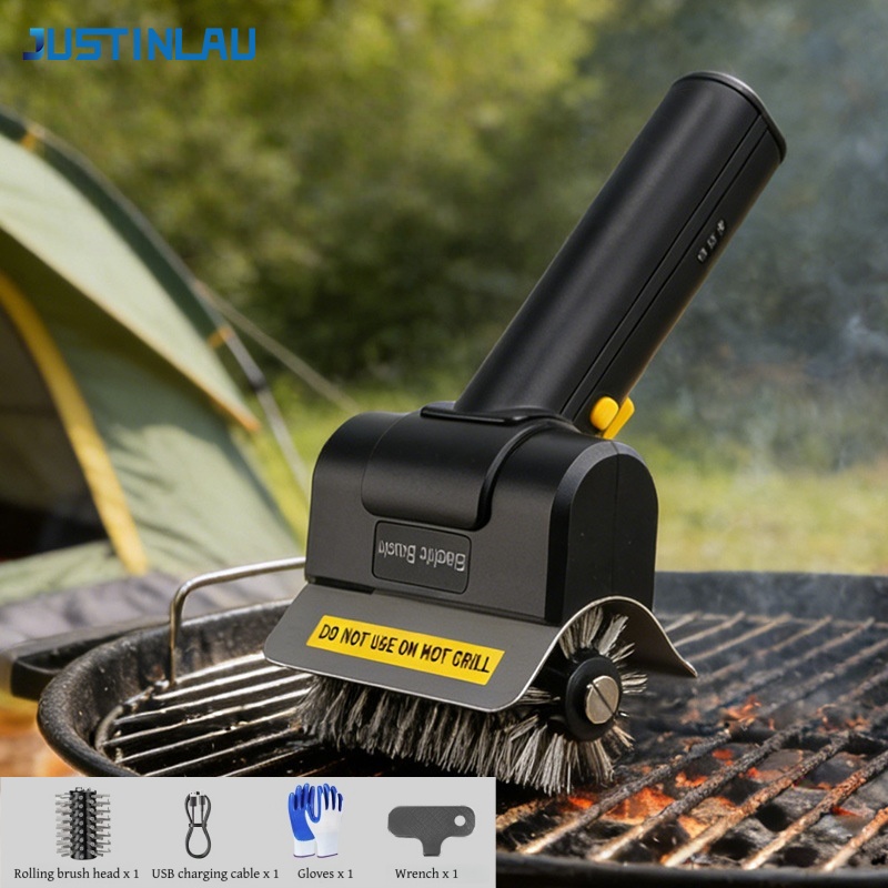 JUSTINLAU Electric Grill Brush - Camping Cooking Mesh 评论和价格
