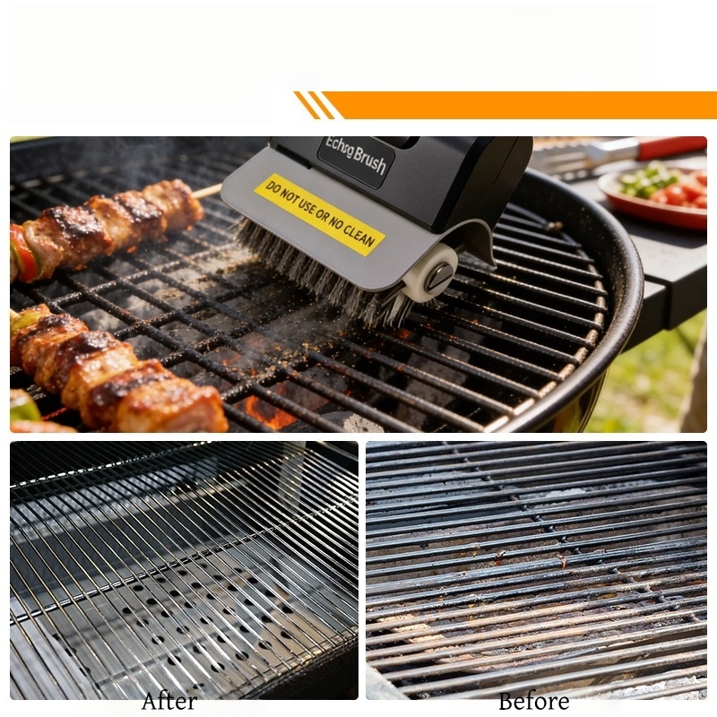 JUSTINLAU Electric Grill Brush - Camping Cooking Mesh 评论和价格