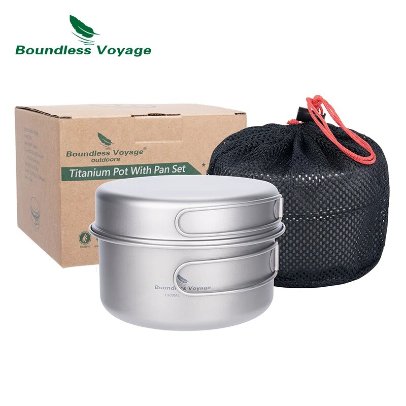 Boundless Voyage Titanium Pot  - Camping Cooking Set For 4 评论和价格