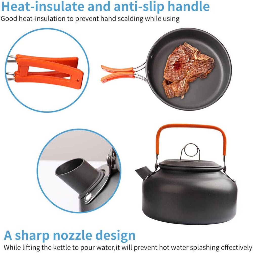 Outdoor Camping Cooking Set, N - Camping Cooking Set For 4 评论和价格