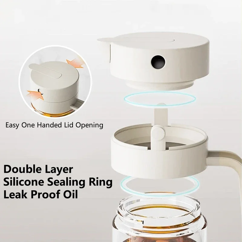 550mL Pourer Glass Bottles Oil - Camping Cooking Oil Container 评论和价格