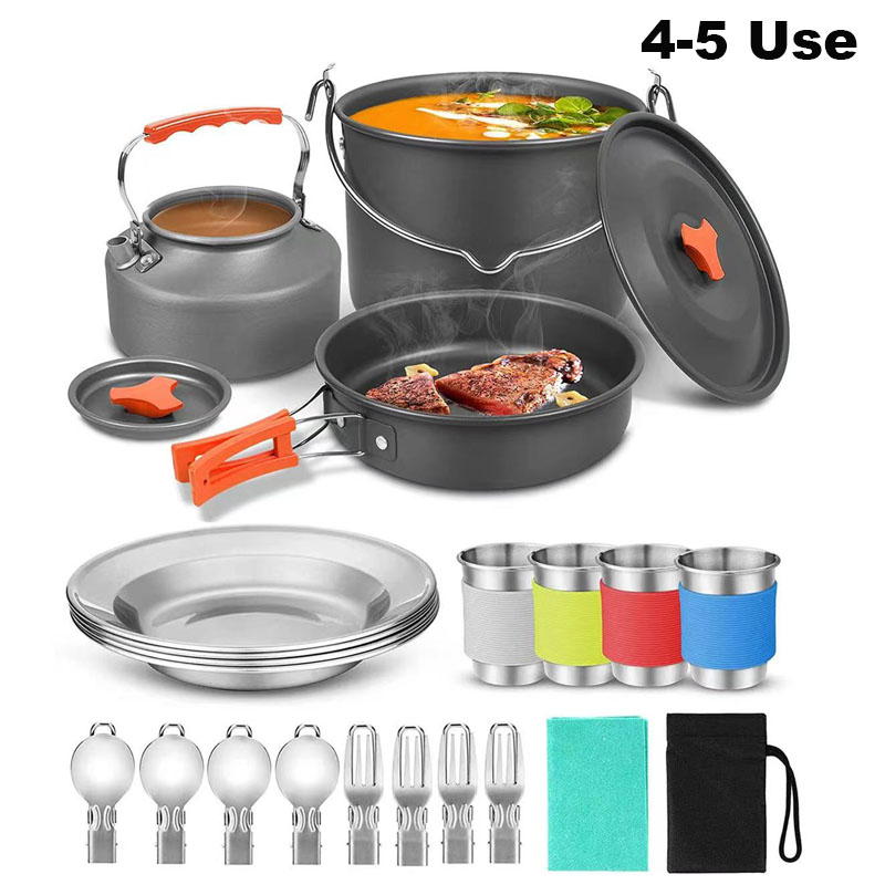 Aluminum Outdoor Camping Cookw - Camping Cooking Equipment Bag 评论和价格