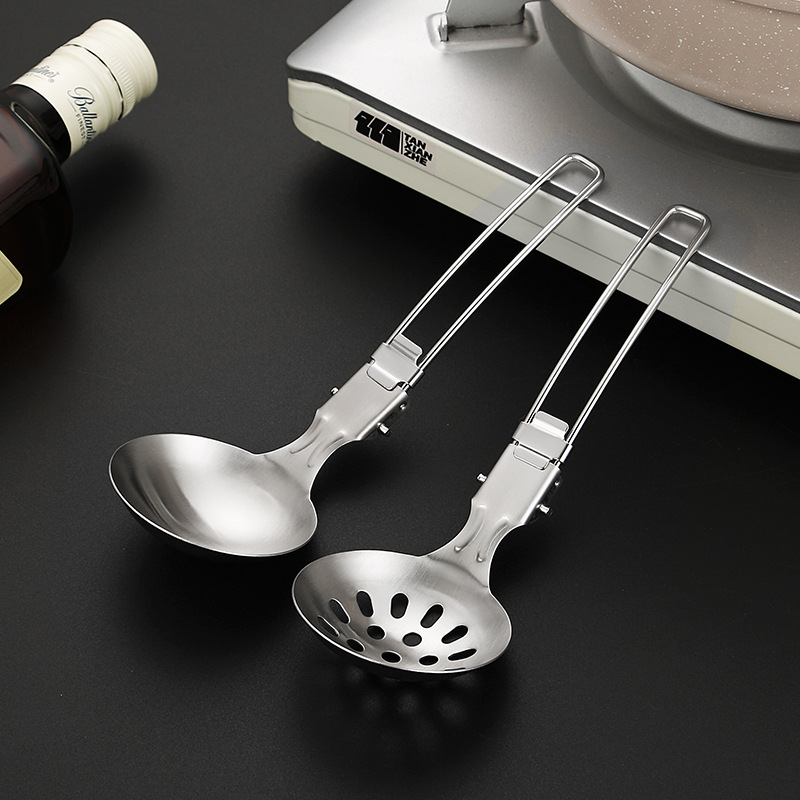 4PCS Outdoor Folding Kitchenwa - Camping Cooking Set For 4 评论和价格