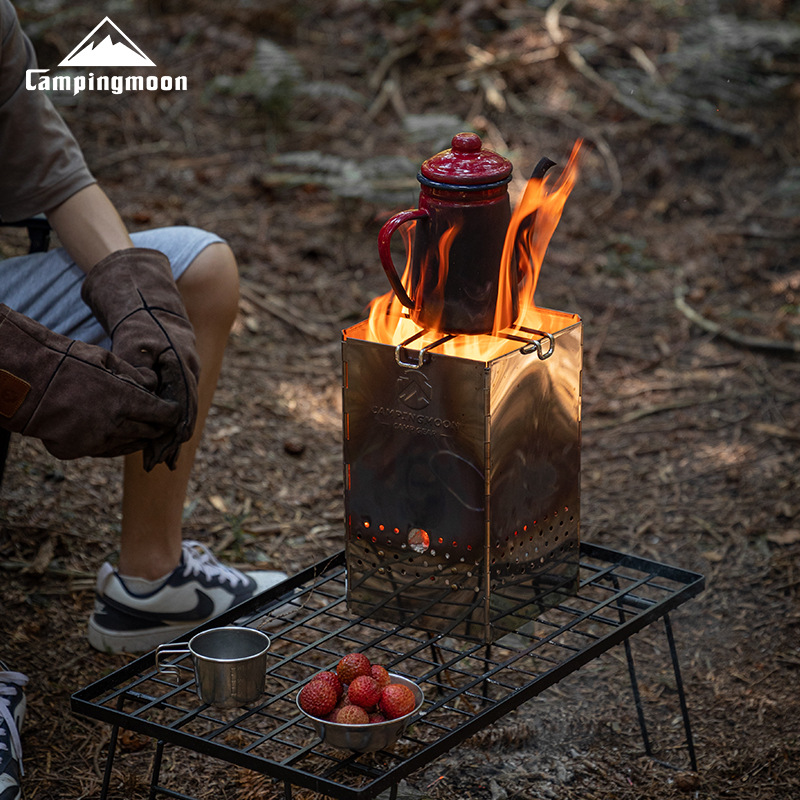 MT-18 CAMPINGMOON Foldable Por - Charcoal Chimney Starter 评论和价格