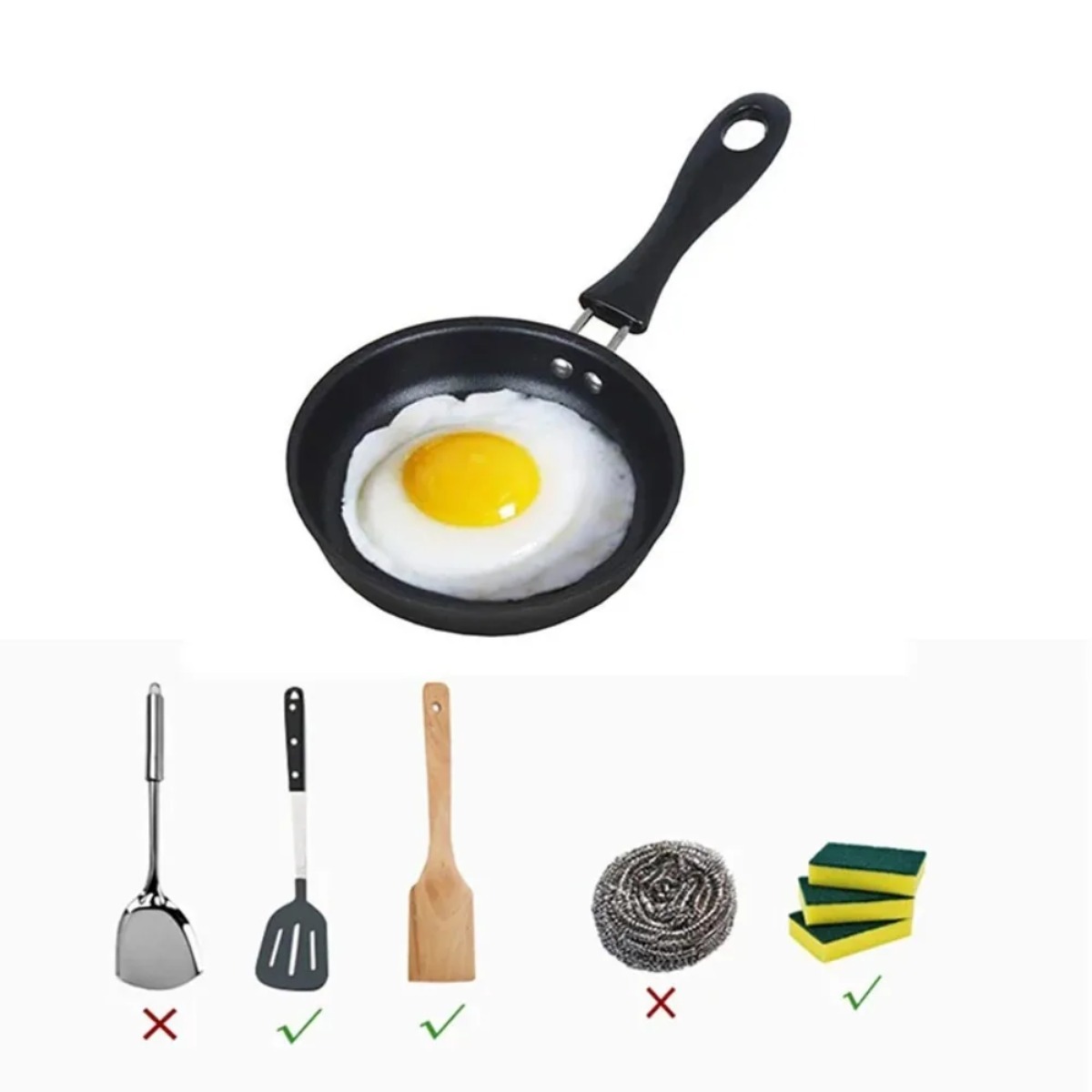 Mini Frying Pan with Handle Po - Campfire Cooking Anime 评论和价格
