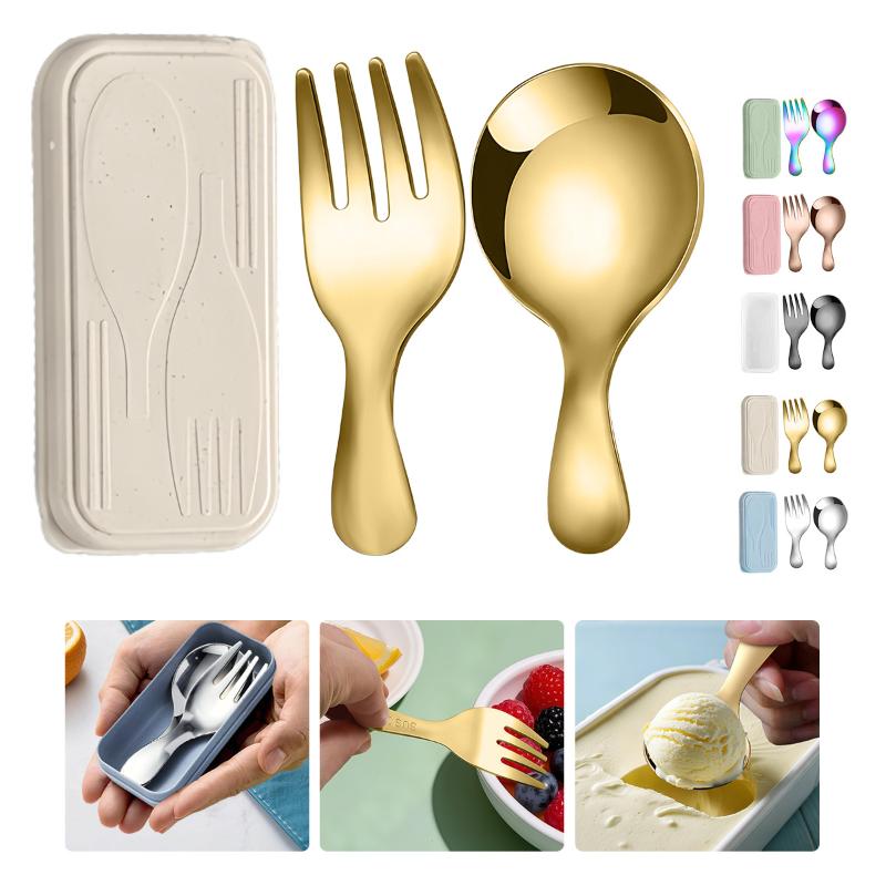 Stainless Steel Tableware Set  - Camping Cooking Portable 评论和价格