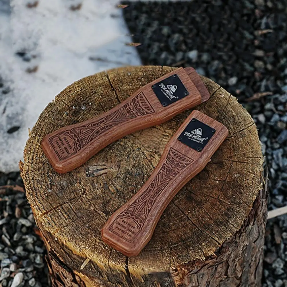 Outdoor Natural Wood Grill Pan - Camping Cooking Disc 评论和价格