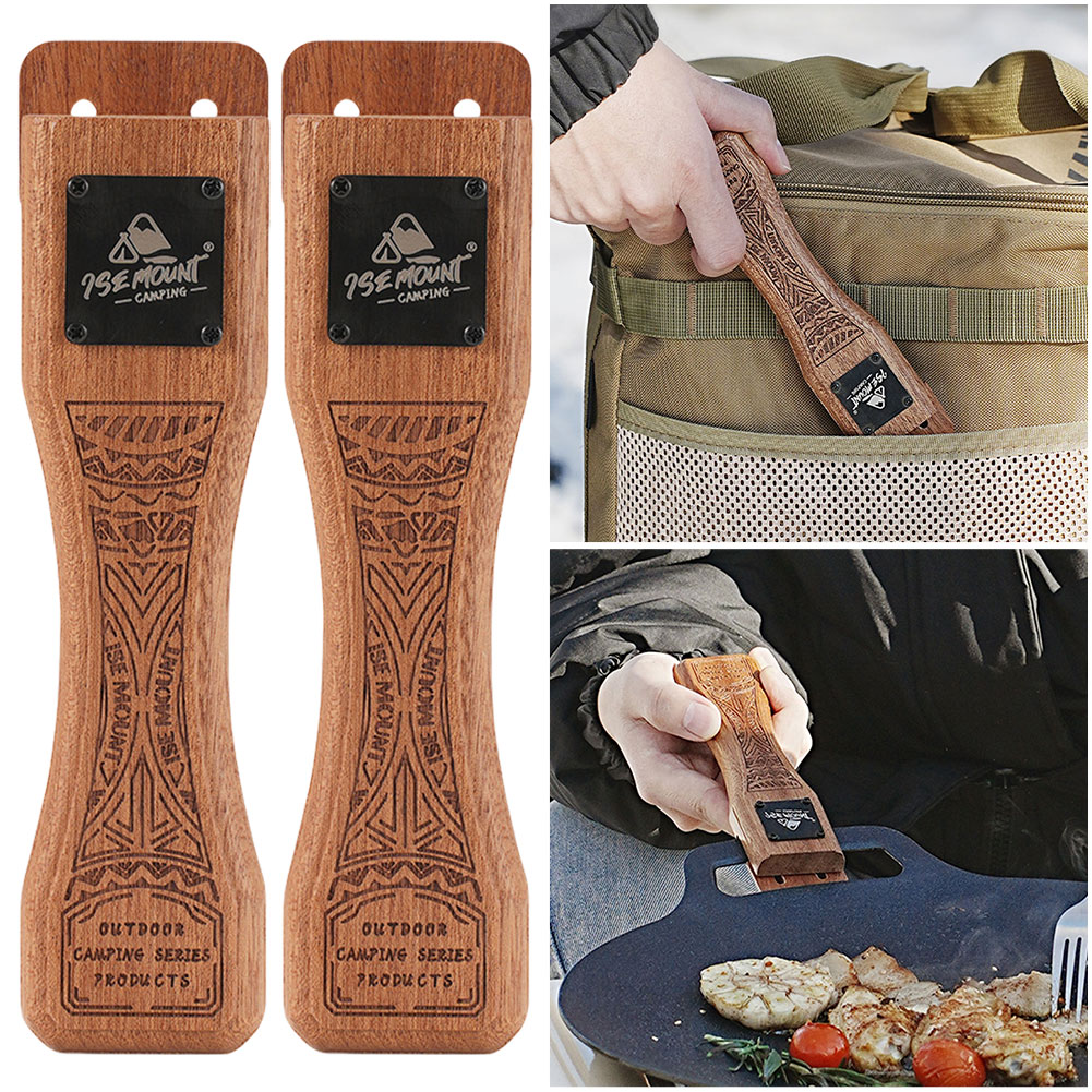 Outdoor Natural Wood Grill Pan - Camping Cooking Disc 评论和价格