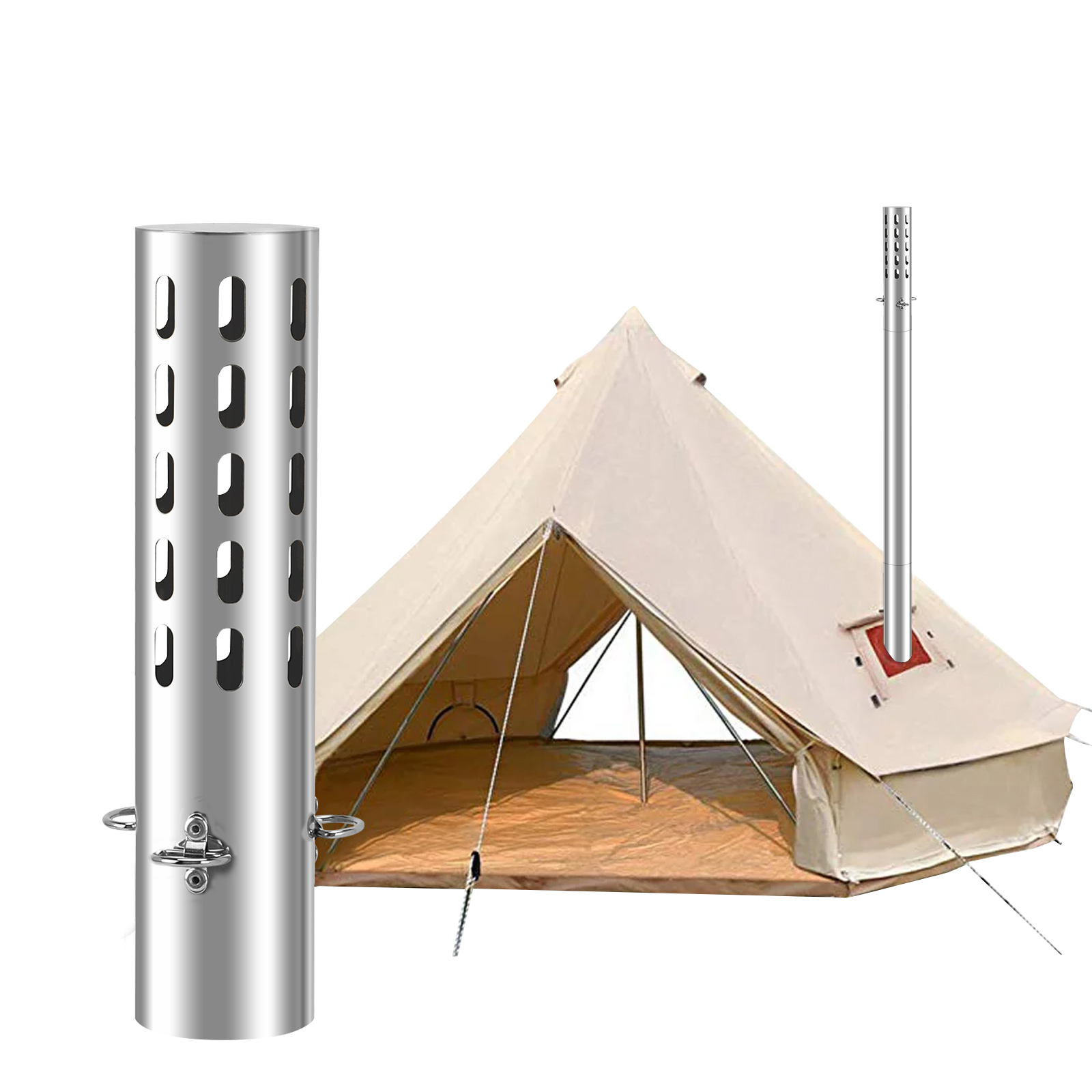 Camping Tent Stove Chimney Par - Charcoal Chimney Starter 评论和价格