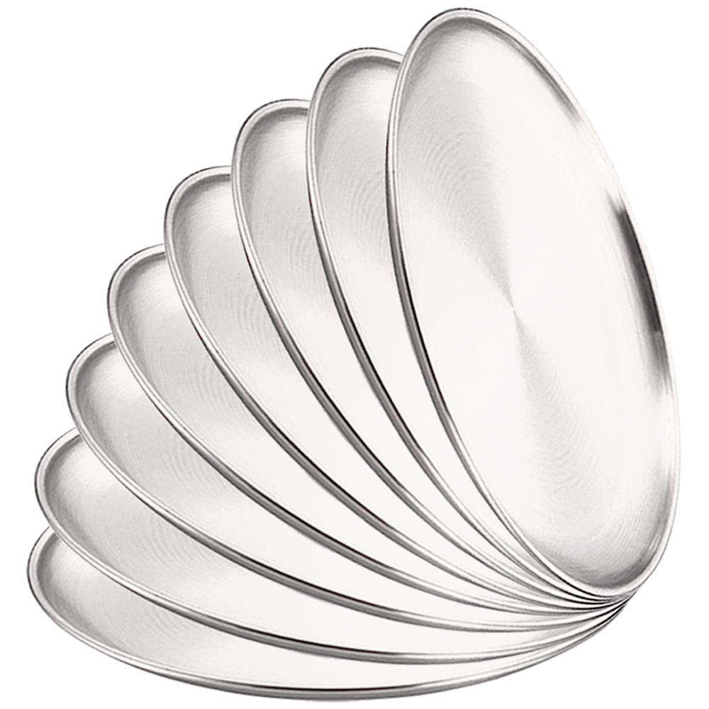8Pcs Metal Dining Dish Stainle - Camping Cooking Disc 评论和价格
