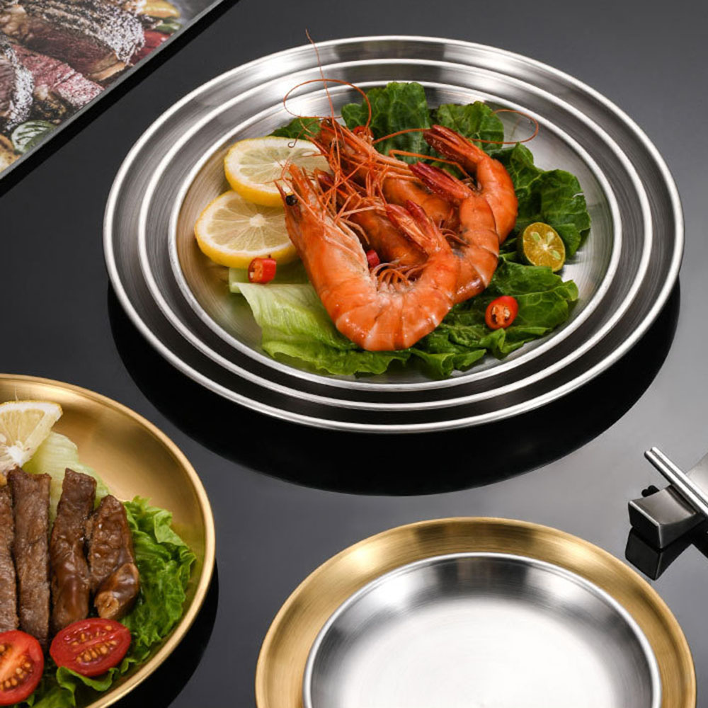 8Pcs Metal Dining Dish Stainle - Camping Cooking Disc 评论和价格