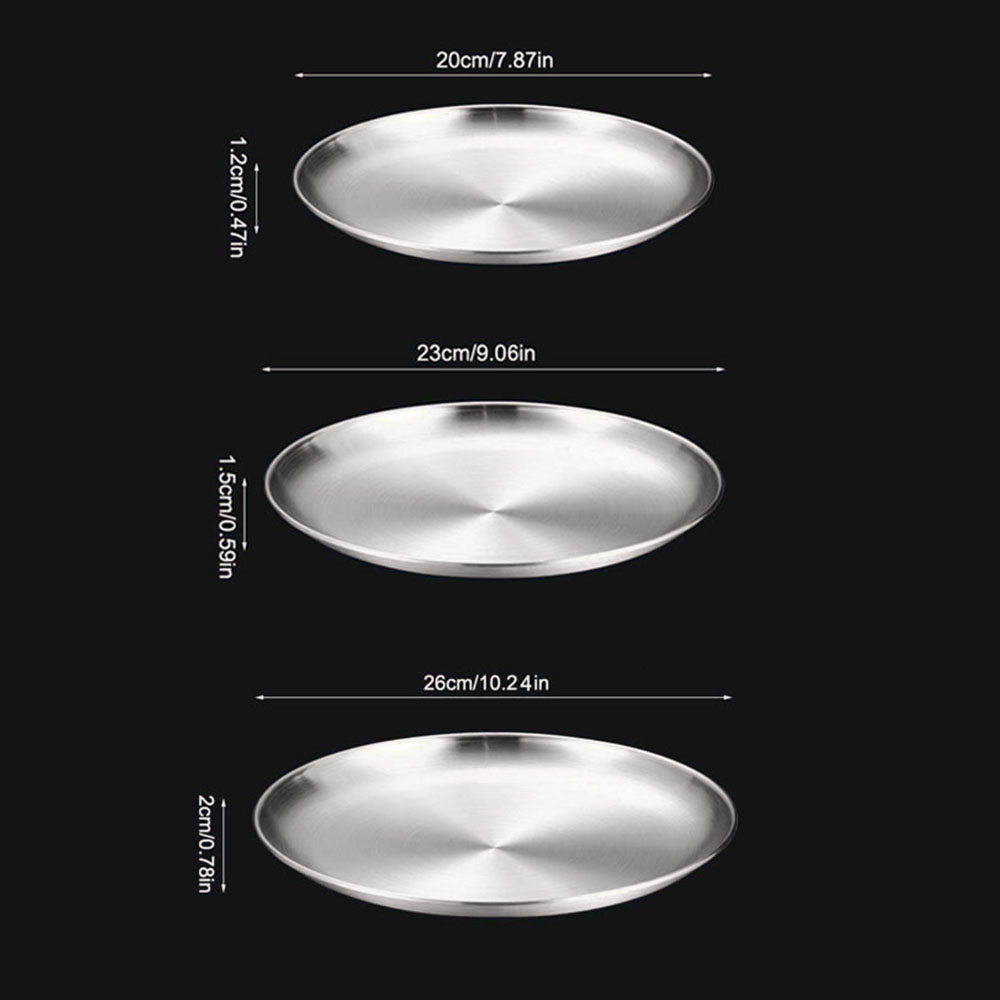 8Pcs Metal Dining Dish Stainle - Camping Cooking Disc 评论和价格