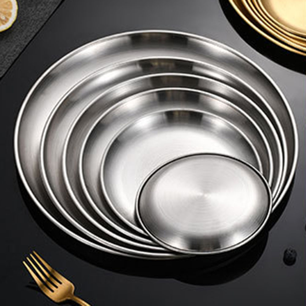 8Pcs Metal Dining Dish Stainle - Camping Cooking Disc 评论和价格