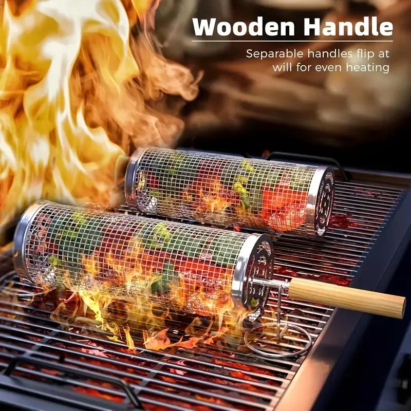Stainless Steel BBQ Grill Bask - Camping Cooking Device 评论和价格