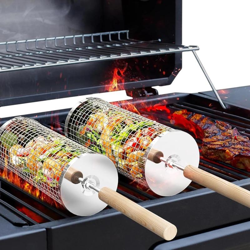 Stainless Steel BBQ Grill Bask - Camping Cooking Device 评论和价格