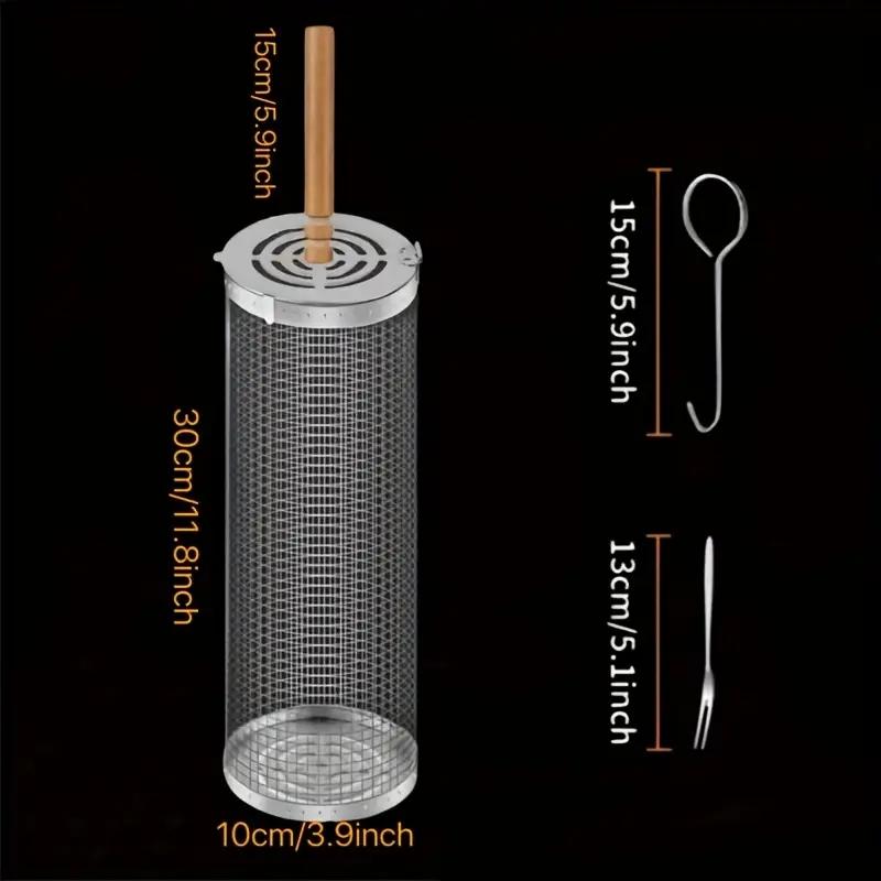 Stainless Steel BBQ Grill Bask - Camping Cooking Device 评论和价格
