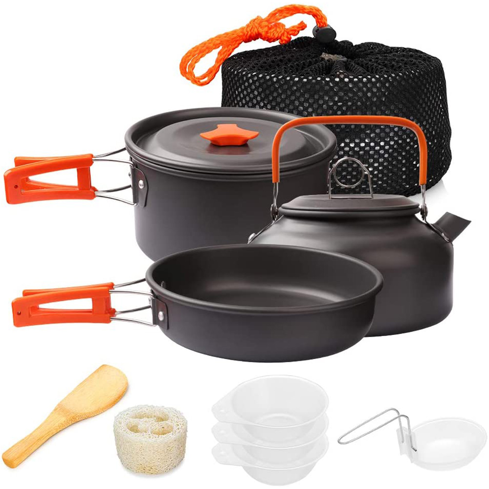 1pcs/1set Camping Cookware Kit - Camping Cooking Mesh 评论和价格