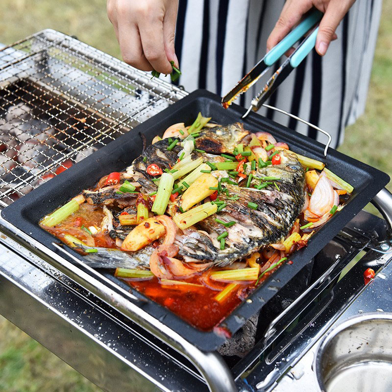 Outdoors Thick Square Grill Pa - Campfire Cooking Anime 评论和价格