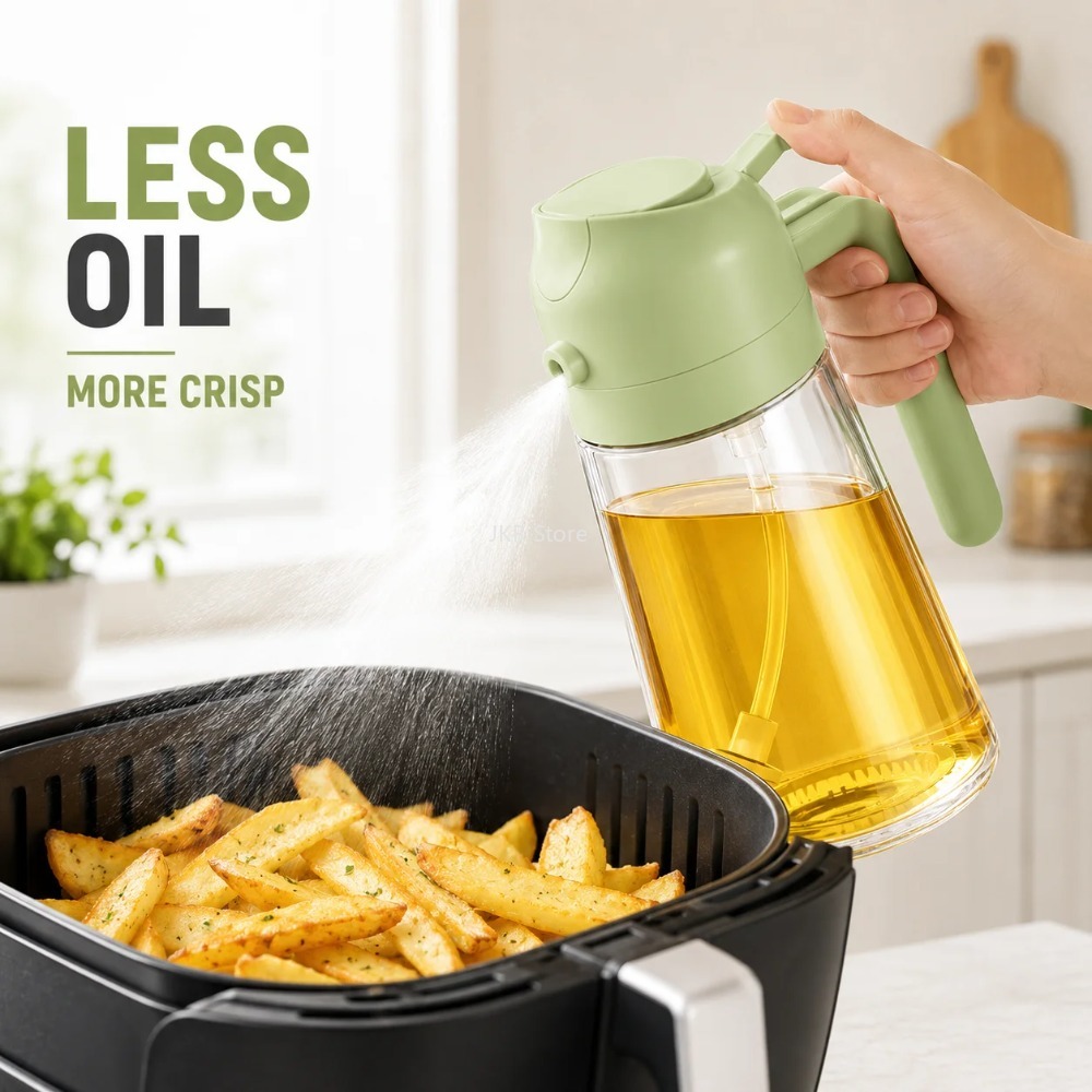 2 in 1 Olive Oil Sprayer Dispe - Camping Cooking 评论和价格