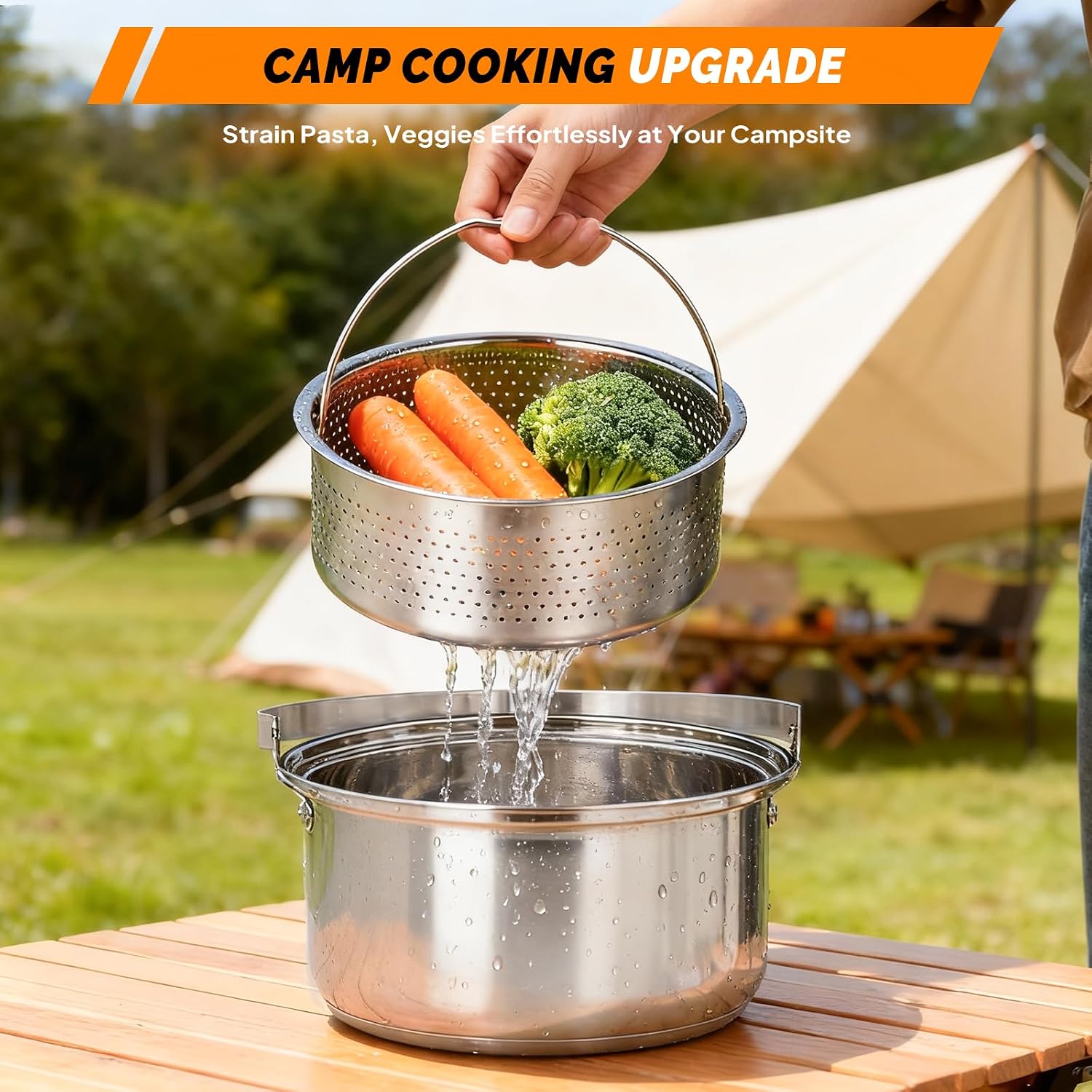 6pcs Cookware Set, 304 Stainle - Camping Cooking Bag 评论和价格