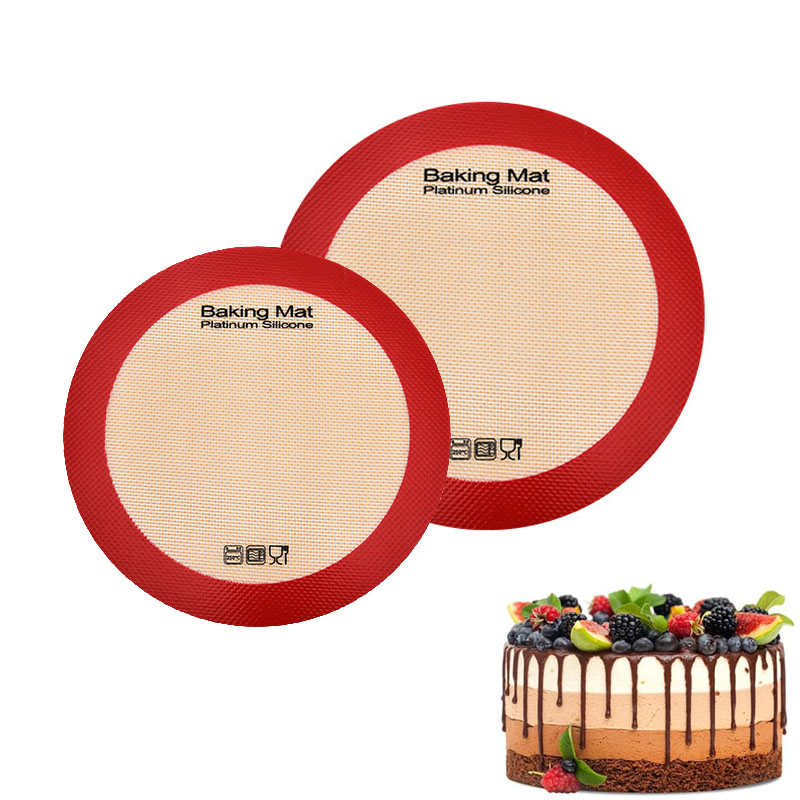 Round Silicone Baking Mat,Non- - Camping Cooking Mat 评论和价格