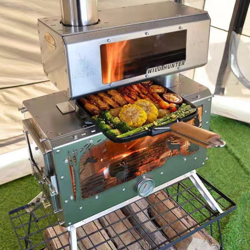 Camping Firewood Stove 2-Side  - Camping Cooking 评论和价格