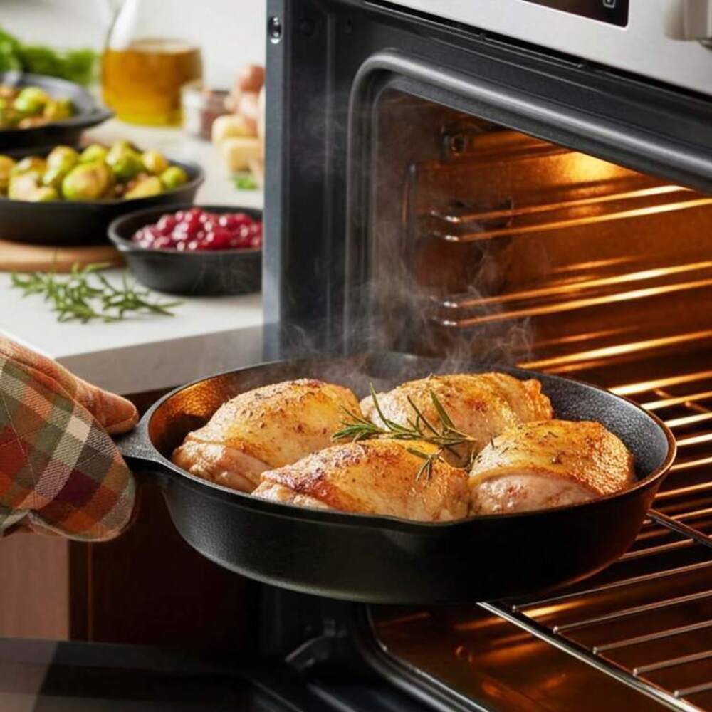 4-Piece Cast Iron Cookware Set - Camping Cooking Set For 4 评论和价格
