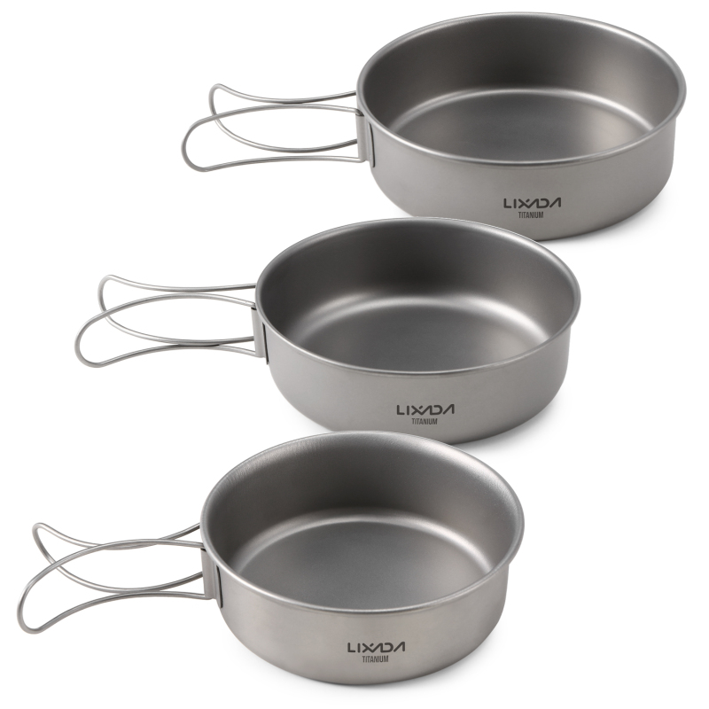 Lixada Titanium Bowls Ultralig - Camping Cooking Disc 评论和价格