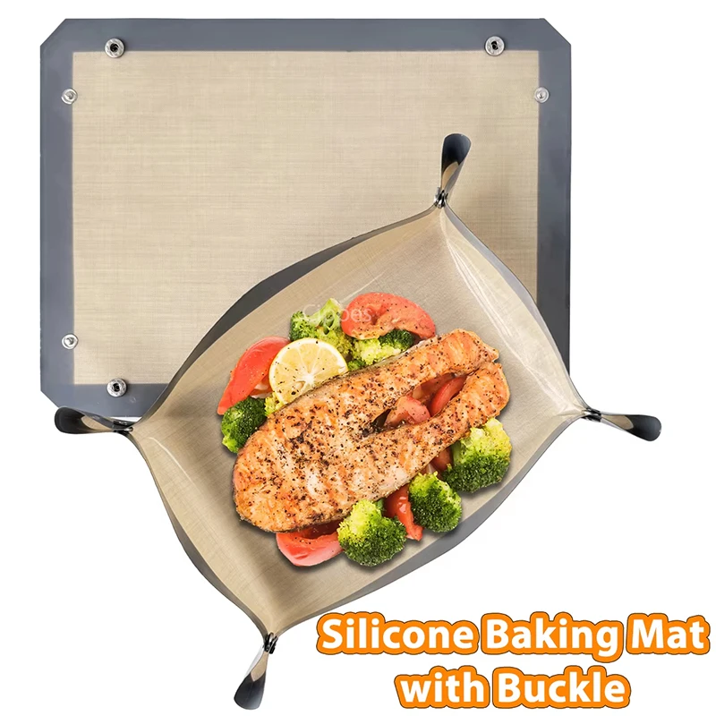 Silicone Baking Mat With Butto - Camping Cooking Mat 评论和价格