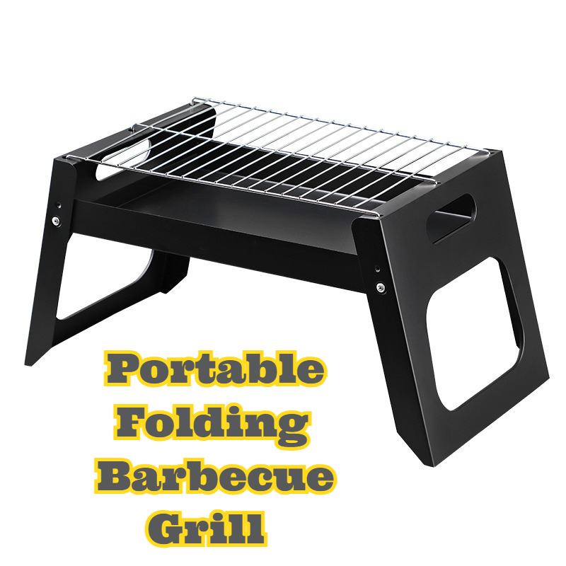 Portable Charcoal BBQ Grill Fo - Camping Cooking Portable 评论和价格