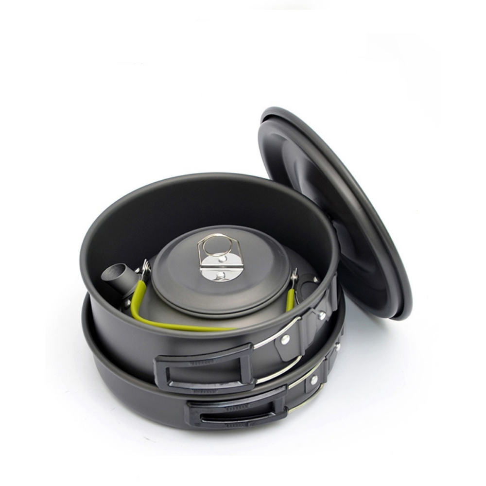 Outdoor Aluminum Nestable Cook - Camping Cooking Equipment Bag 评论和价格